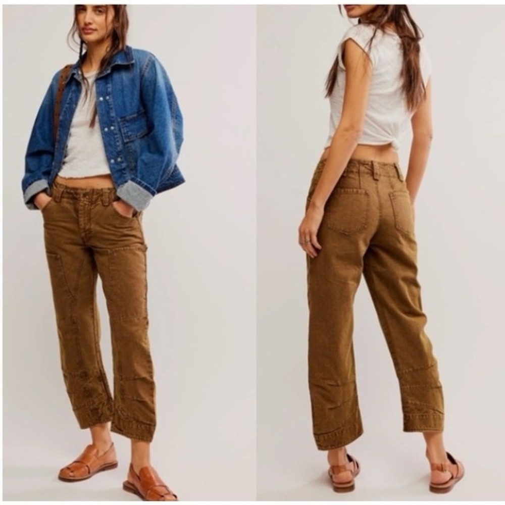 NWT We The Free Cargo Barrel Jeans